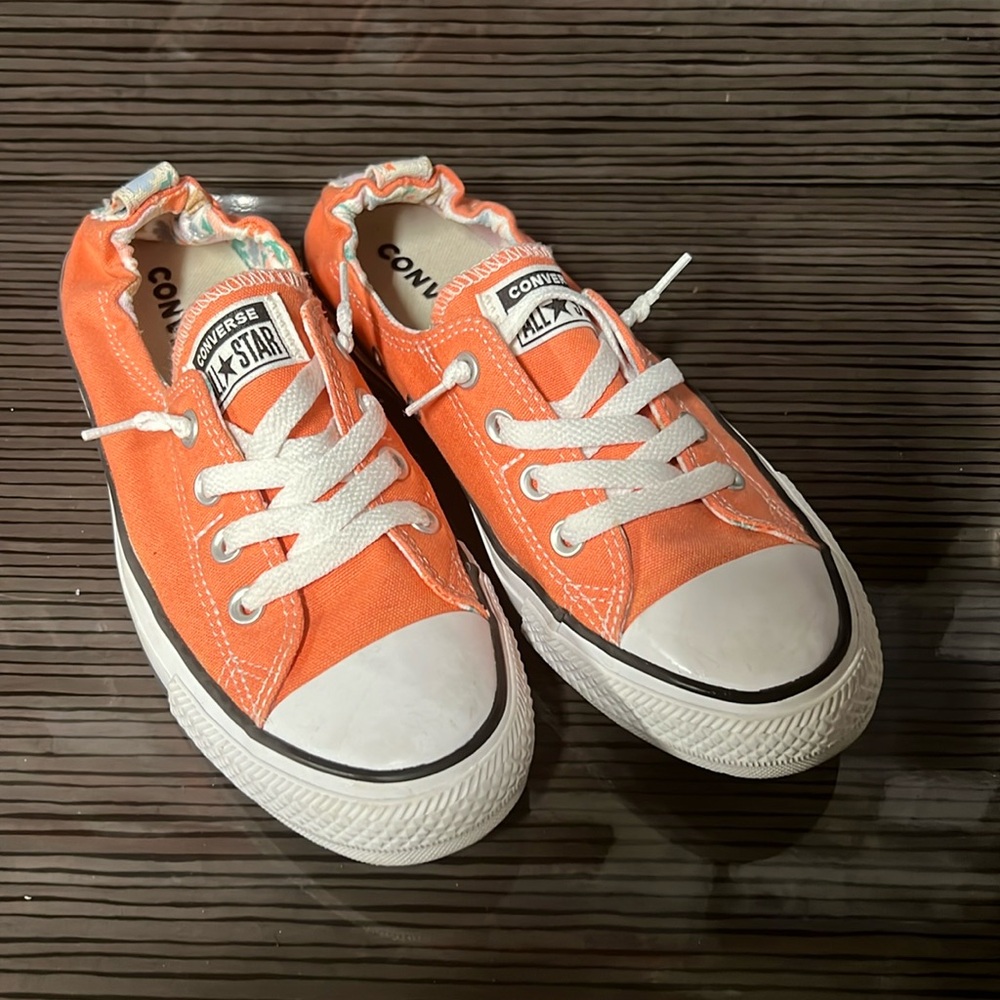 Converse Slip On Orange Sneakers